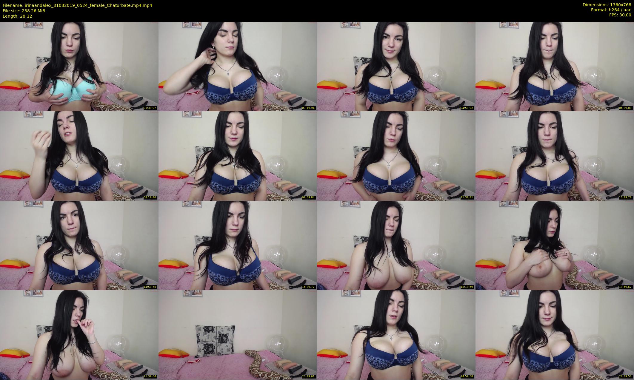 irinaandalex — 29 minute Chaturbate couple cam show recording, 720p, Mar 31, 2019