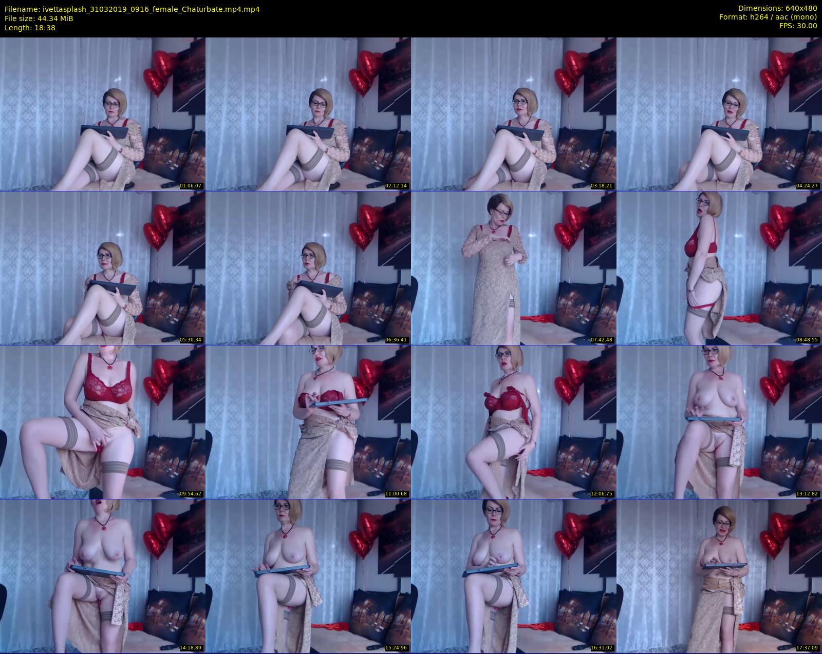 ivettasplash — 19 minute Chaturbate female cam show recording, 480p, Mar 31, 2019