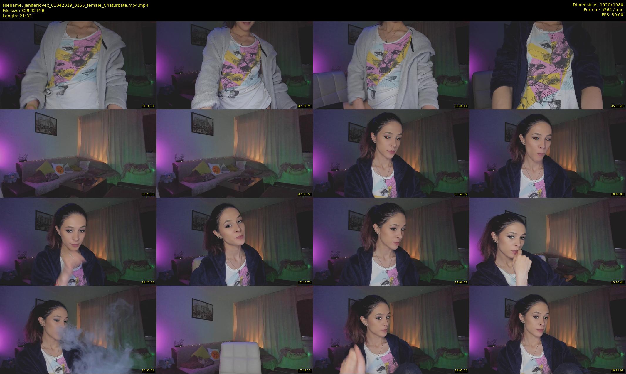jeniferlovex — 22 minute Chaturbate female cam show recording, 1080p, Apr 1, 2019
