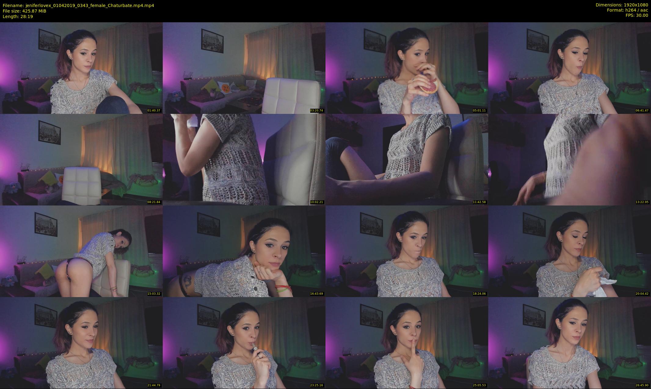 jeniferlovex — 29 minute Chaturbate female cam show recording, 1080p, Apr 1, 2019