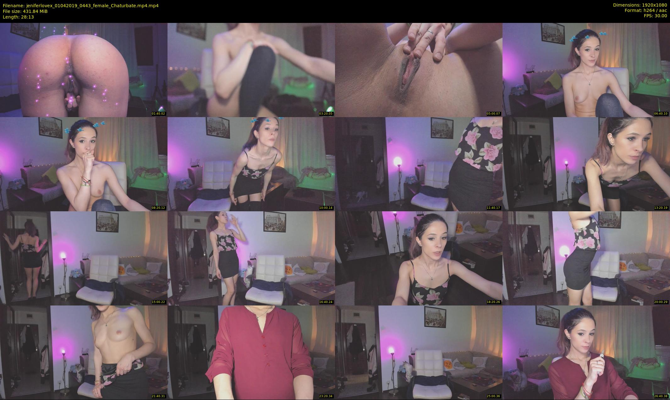 jeniferlovex — 29 minute Chaturbate female cam show recording, 1080p, Apr 1, 2019