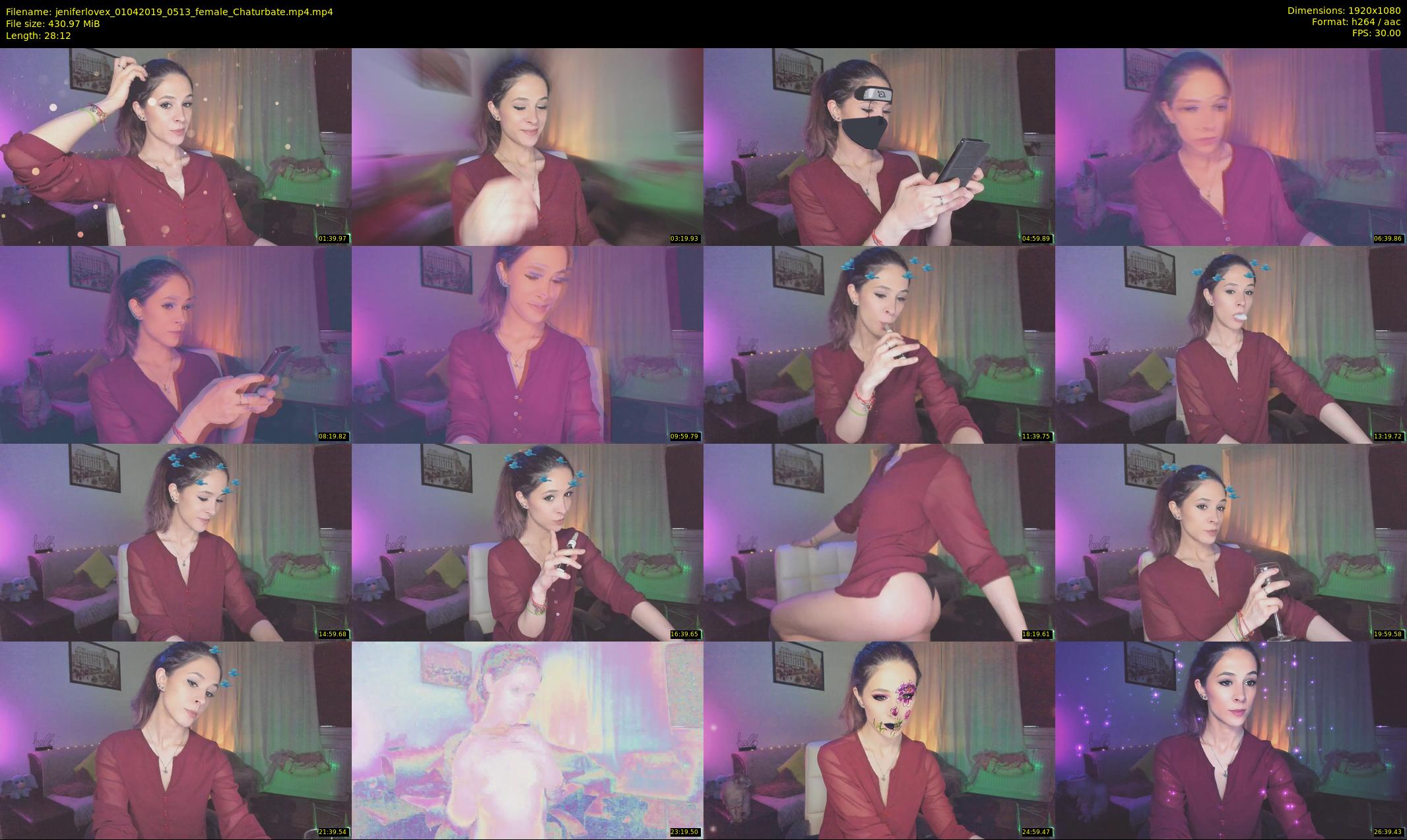 jeniferlovex — 29 minute Chaturbate female cam show recording, 1080p, Apr 1, 2019