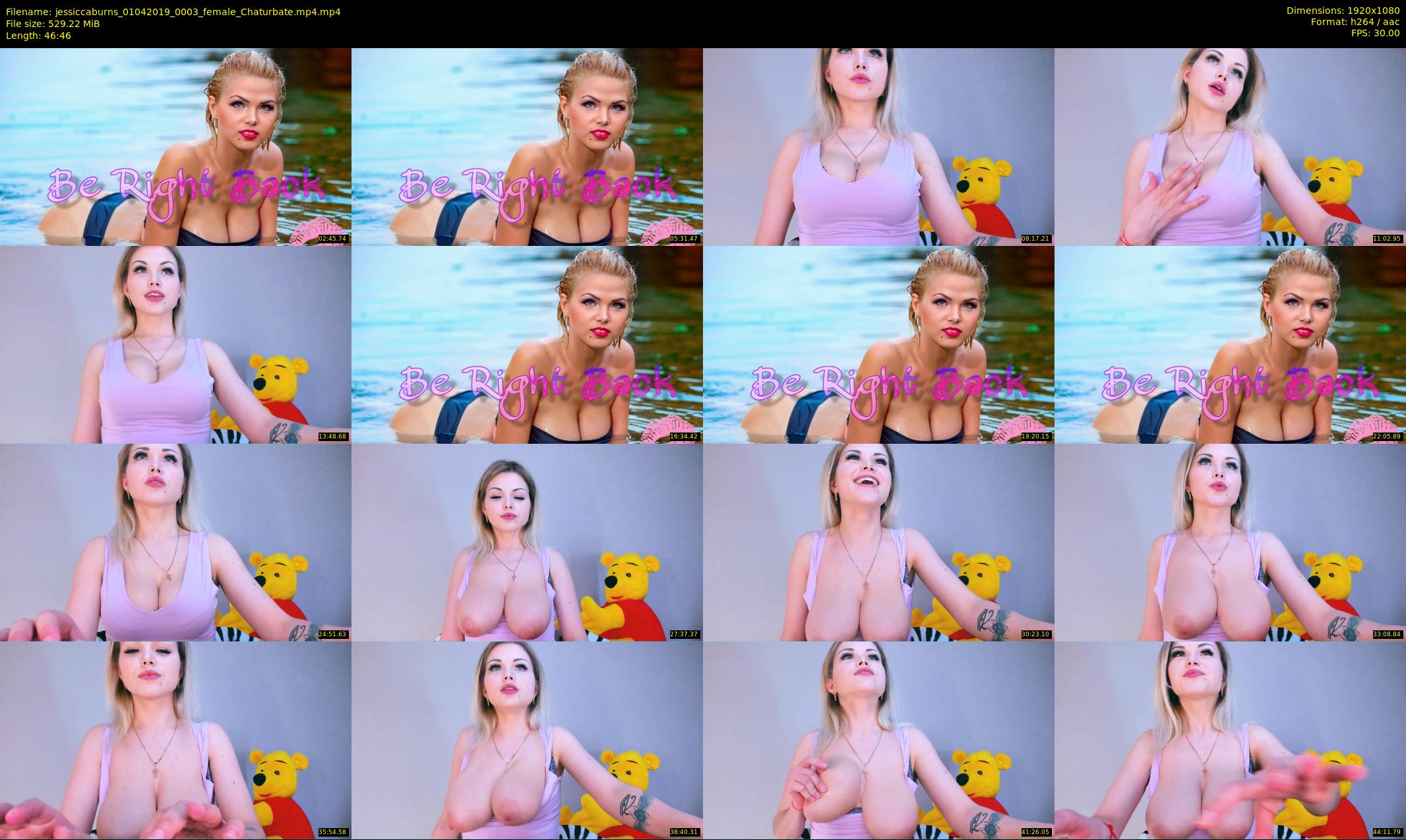 jessiccaburns — 47 minute Chaturbate female cam show recording, 1080p, Apr 1, 2019
