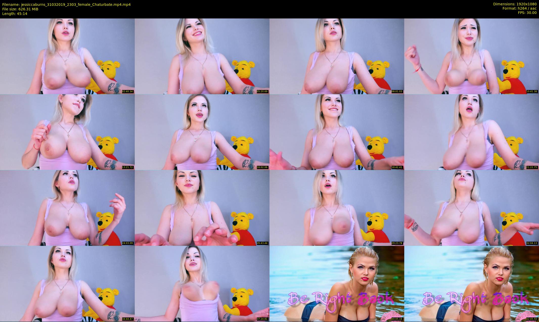 jessiccaburns — 46 minute Chaturbate female cam show recording, 1080p, Mar 31, 2019