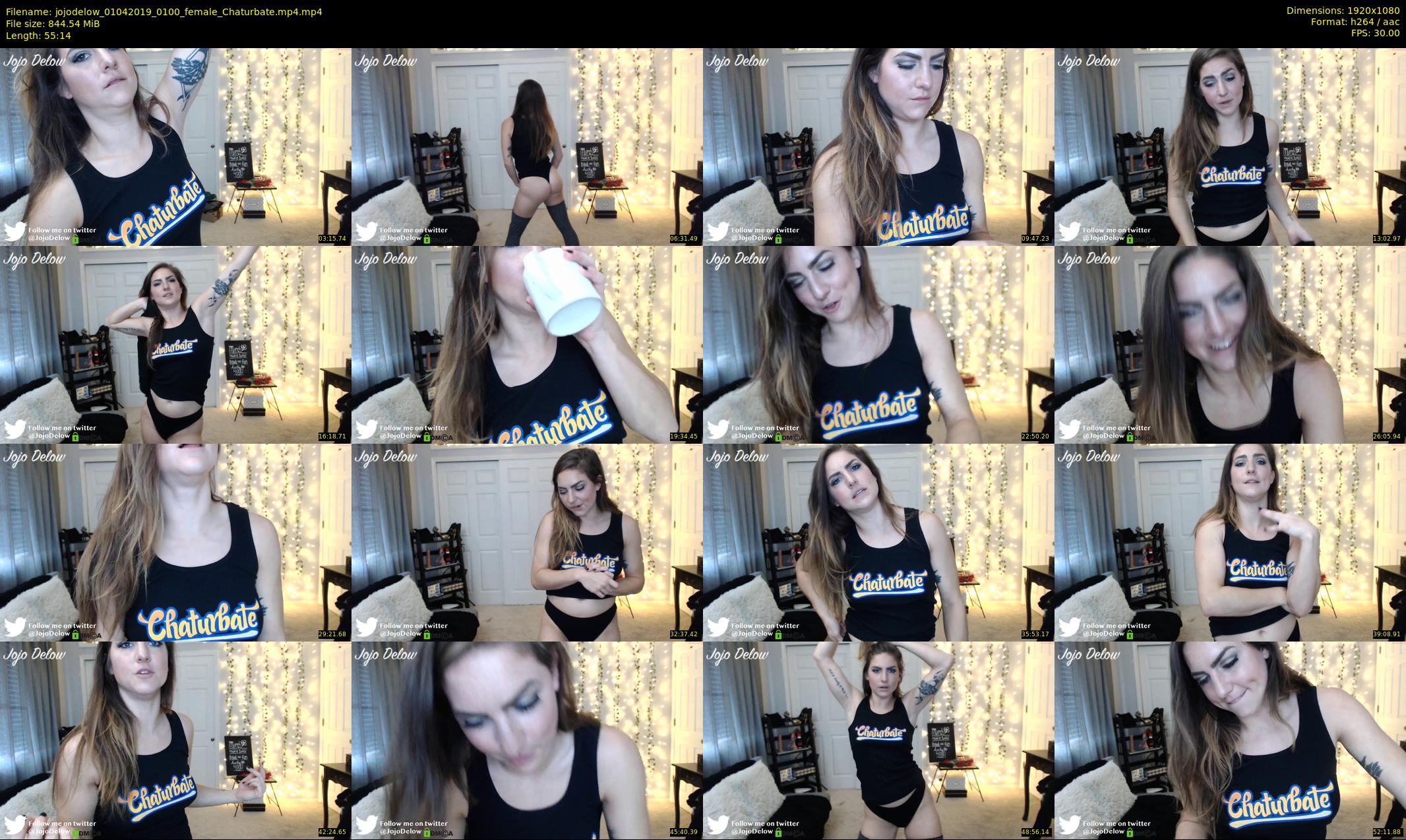 jojodelow — 56 minute Chaturbate female cam show recording, 1080p, Apr 1, 2019