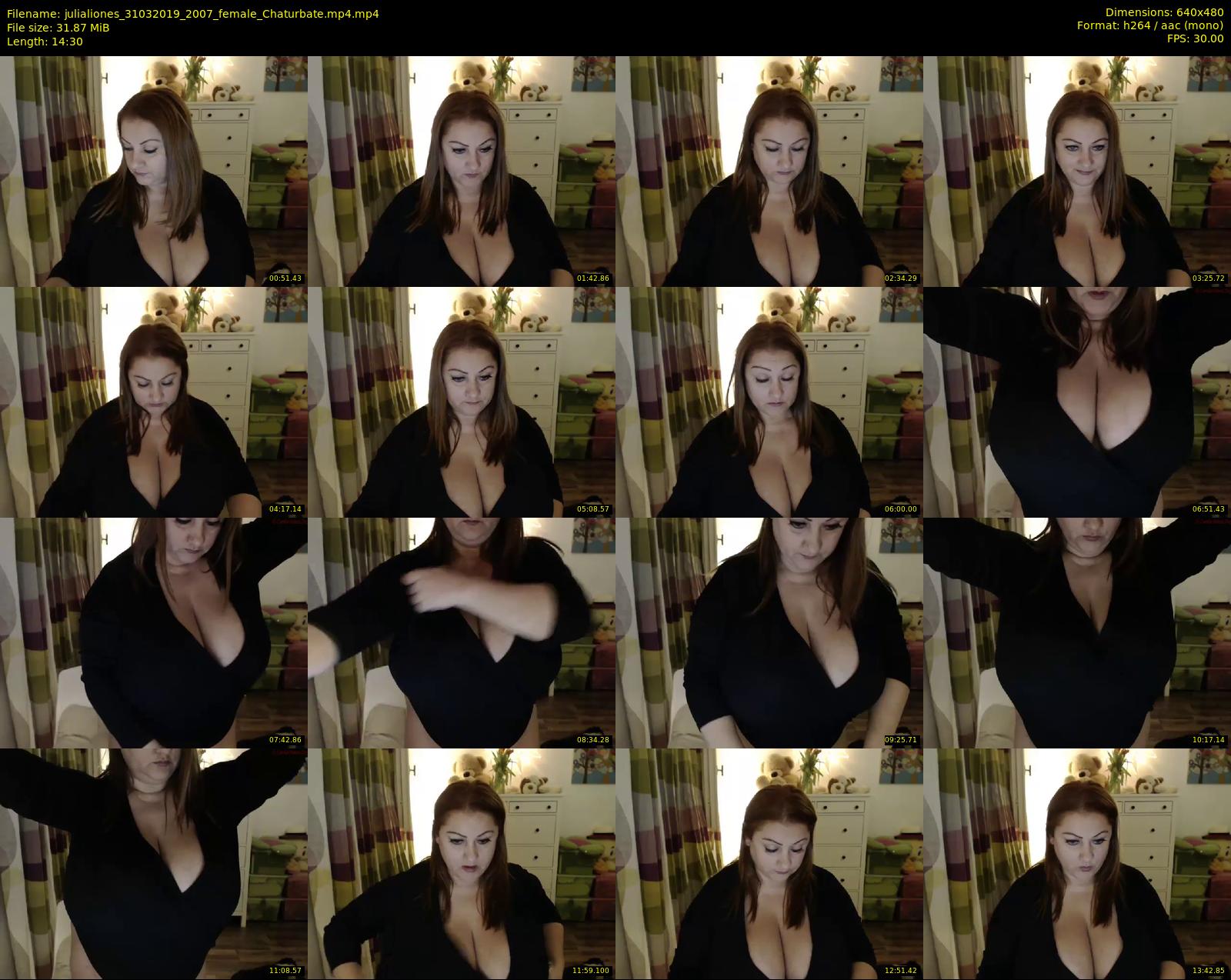 julialiones — 15 minute Chaturbate female cam show recording, 480p, Mar 31, 2019