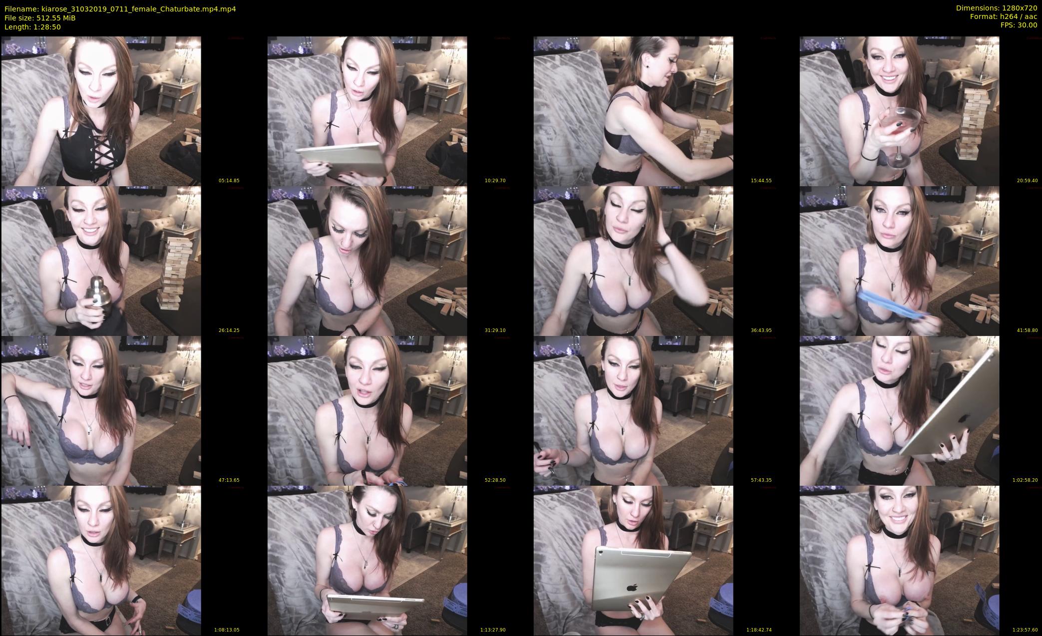 kiarose — 89 minute Chaturbate female cam show recording, 720p, Mar 31, 2019