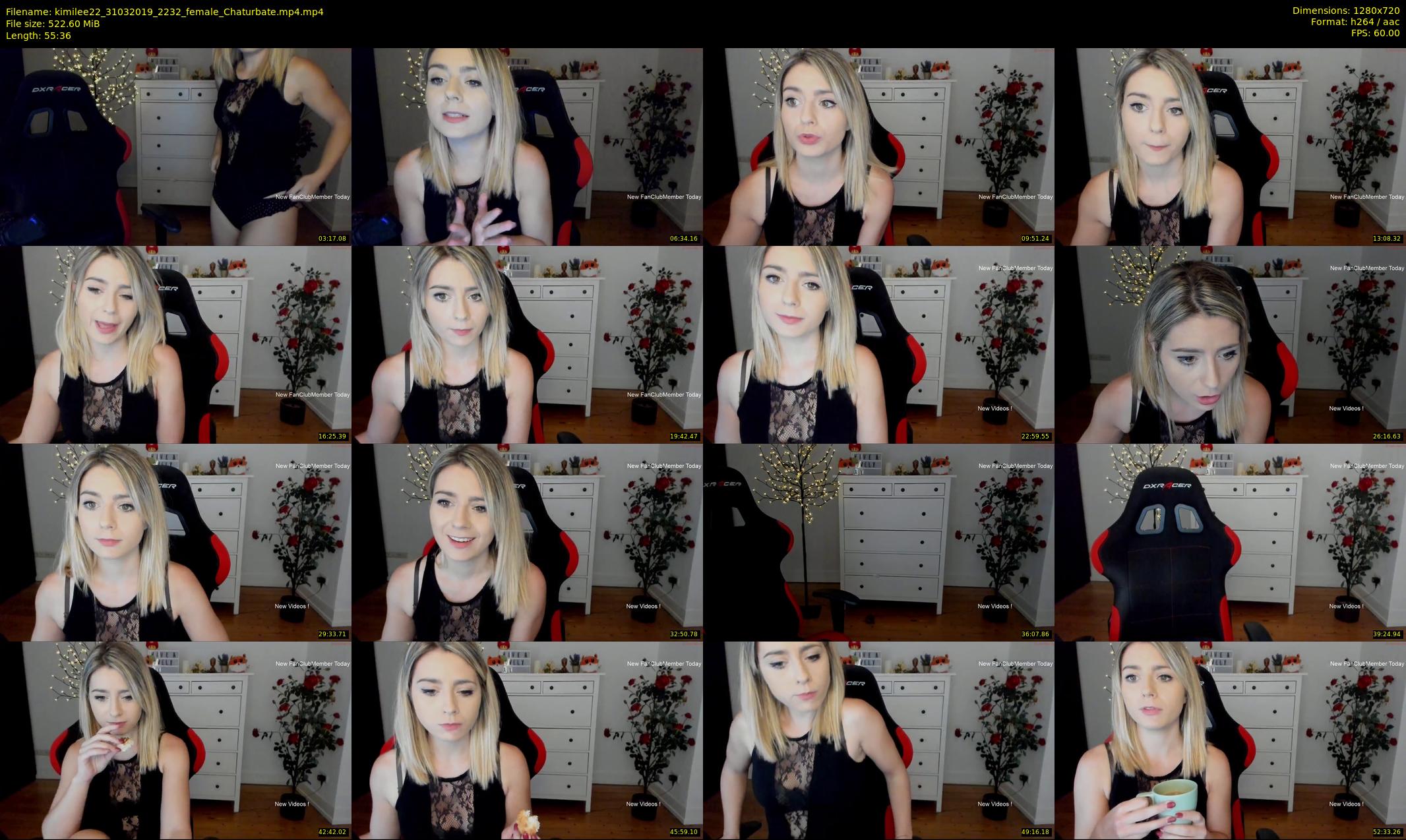 kimilee22 — 56 minute Chaturbate female cam show recording, 720p, Mar 31, 2019