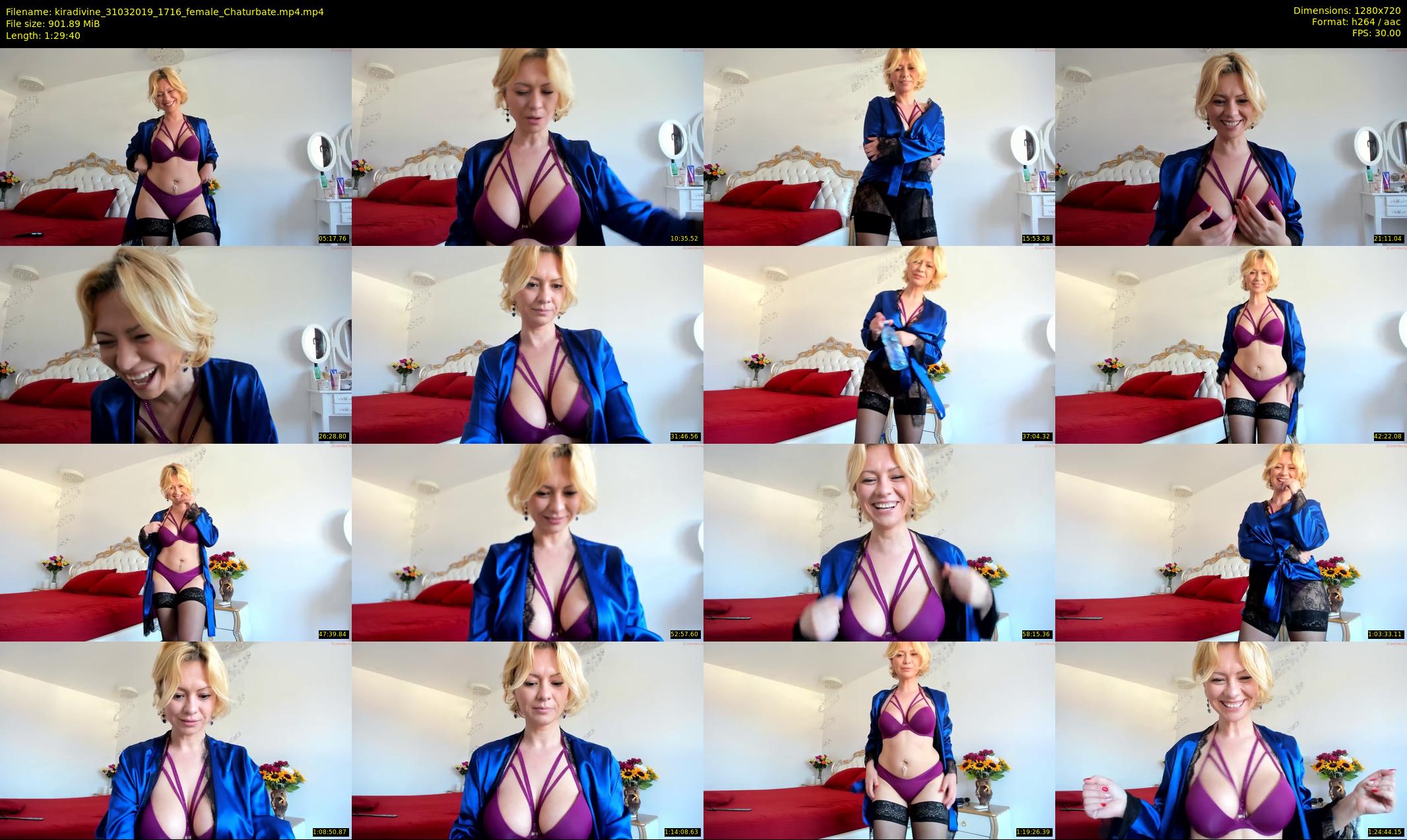 kiradivine — 90 minute Chaturbate female cam show recording, 720p, Mar 31, 2019