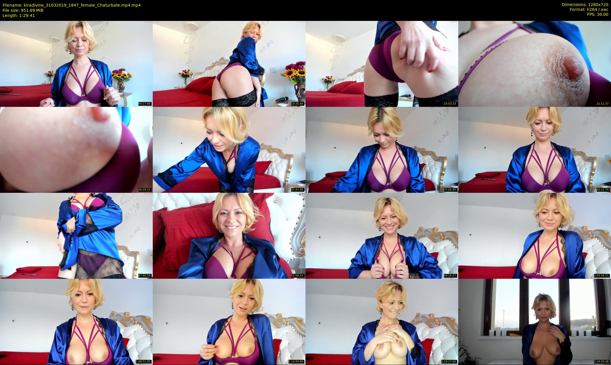kiradivine — 90 minute Chaturbate female cam show recording, 720p, Mar 31, 2019