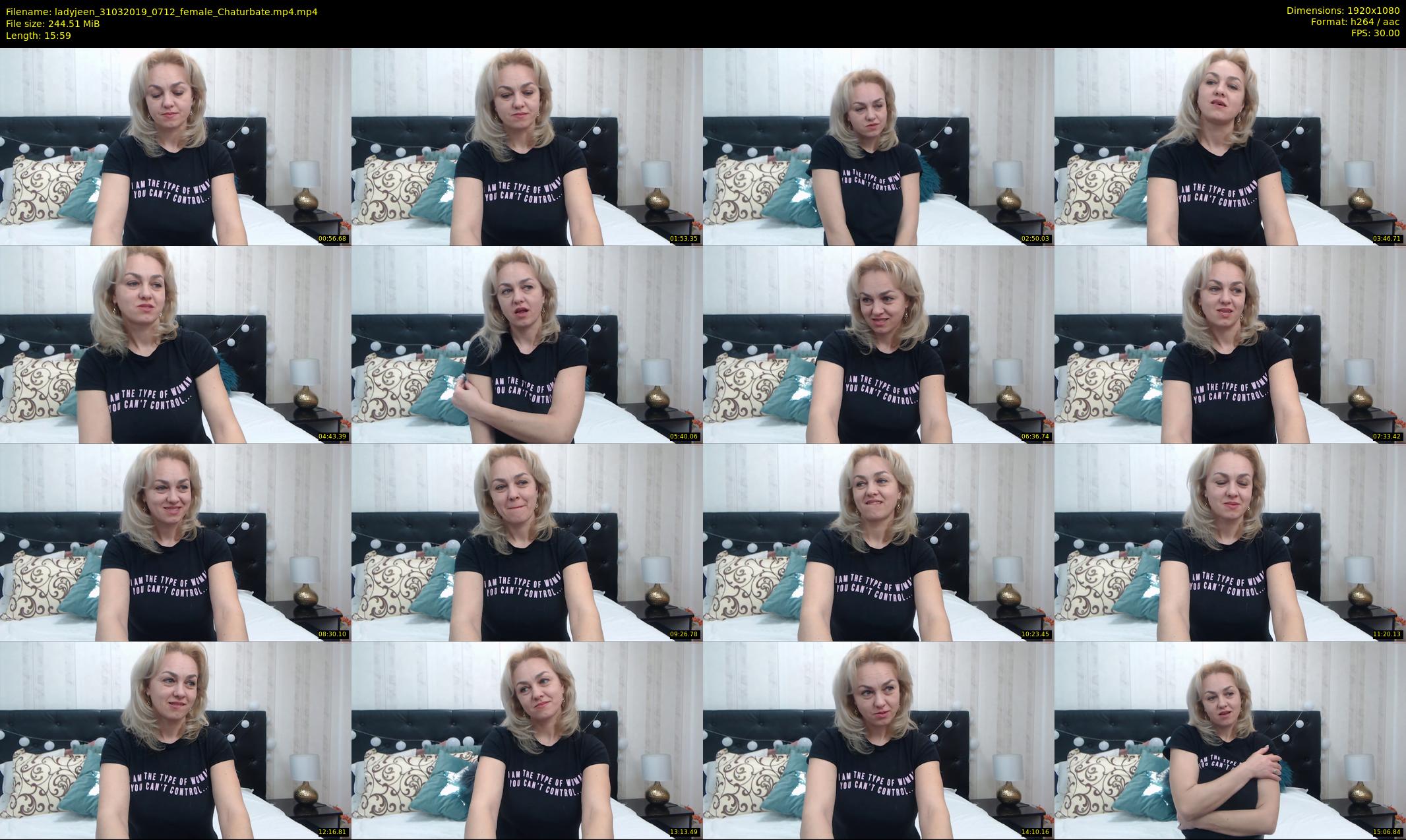 ladyjeen — 16 minute Chaturbate female cam show recording, 1080p, Mar 31, 2019
