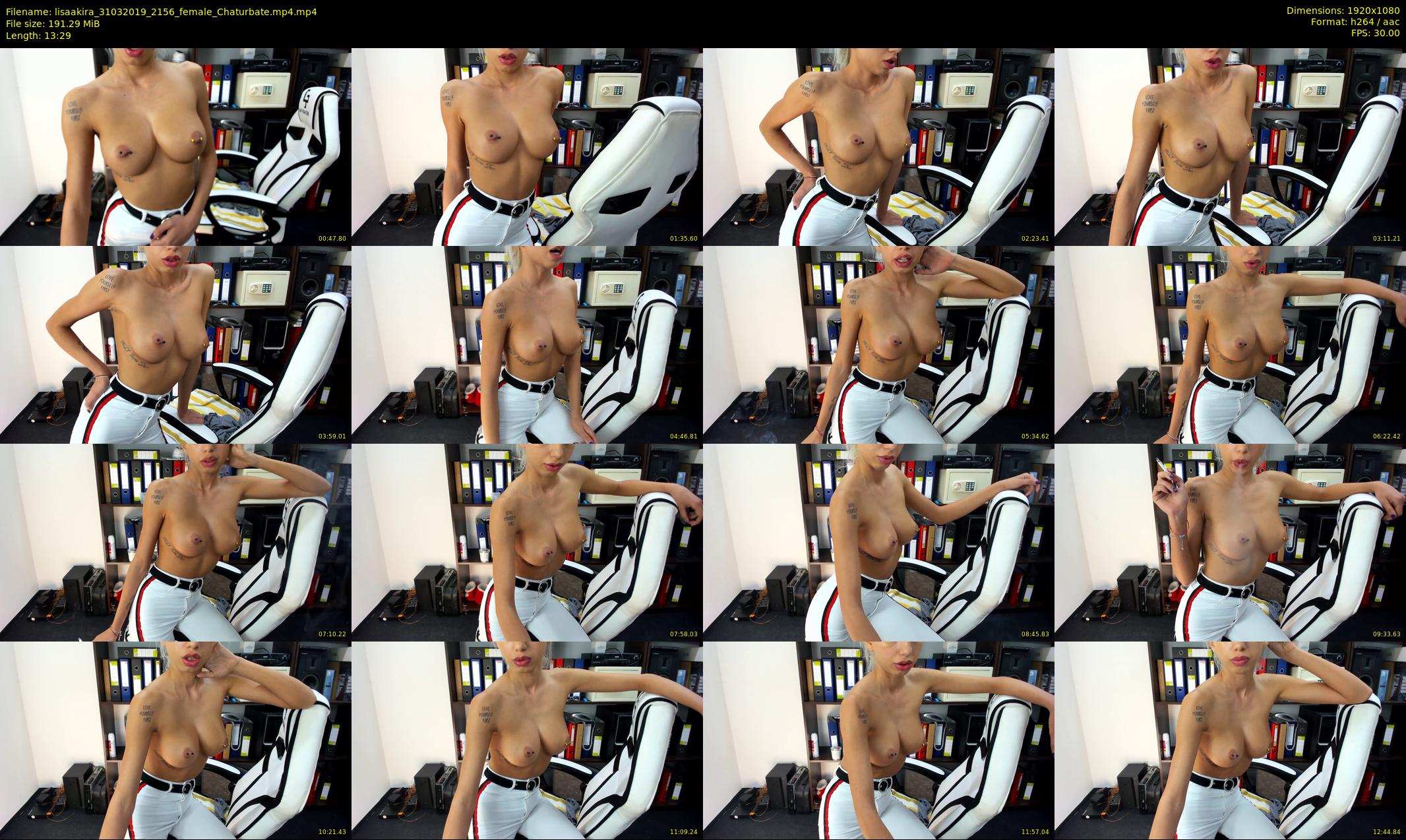 lisaakira — 14 minute Chaturbate female cam show recording, 1080p, Mar 31, 2019