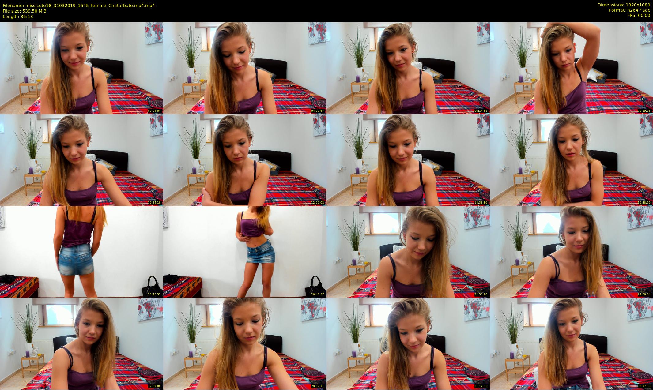 missicute18 — 36 minute Chaturbate female cam show recording, 1080p, Mar 31, 2019