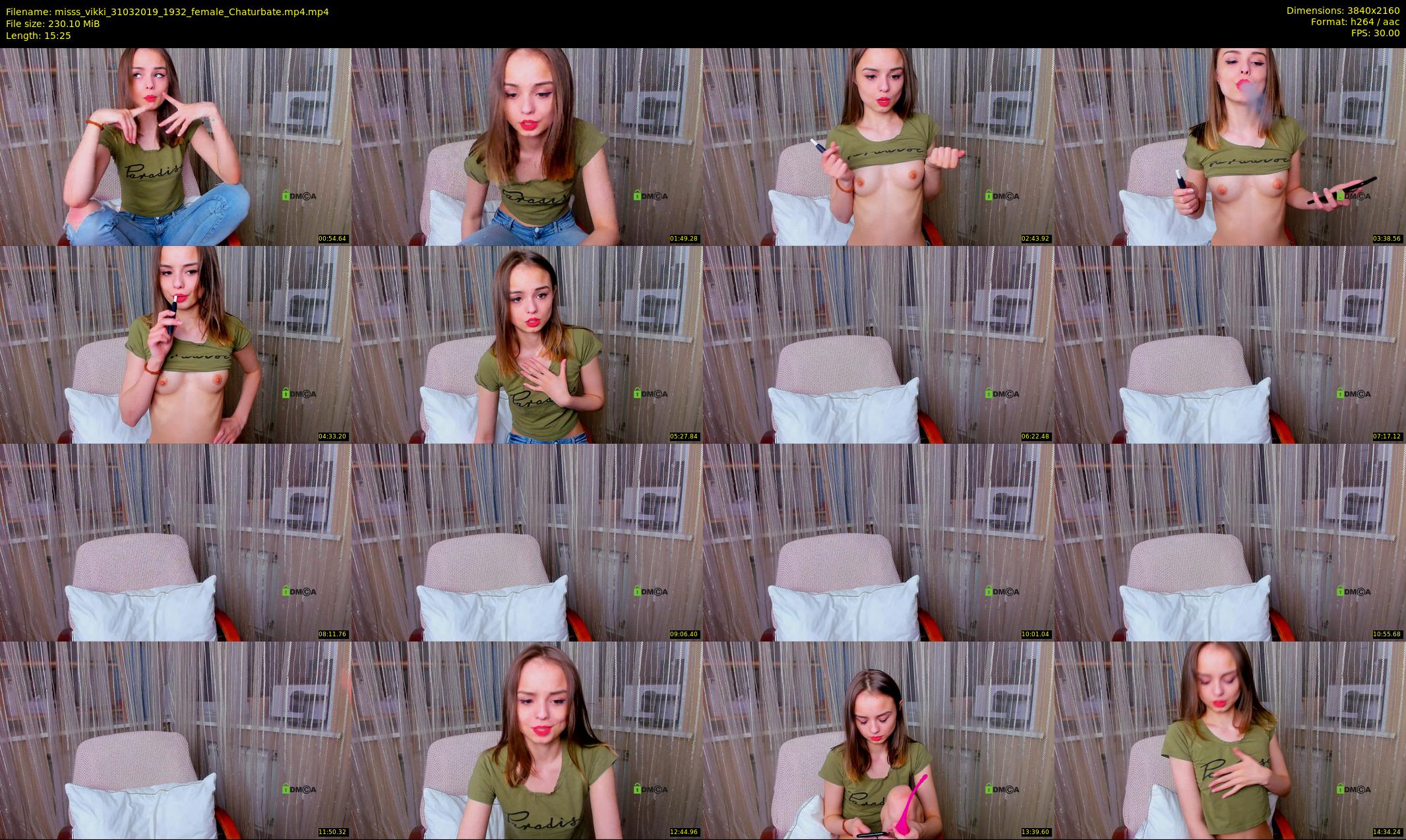 misss_vikki — 16 minute Chaturbate female cam show recording, 4K, Mar 31, 2019