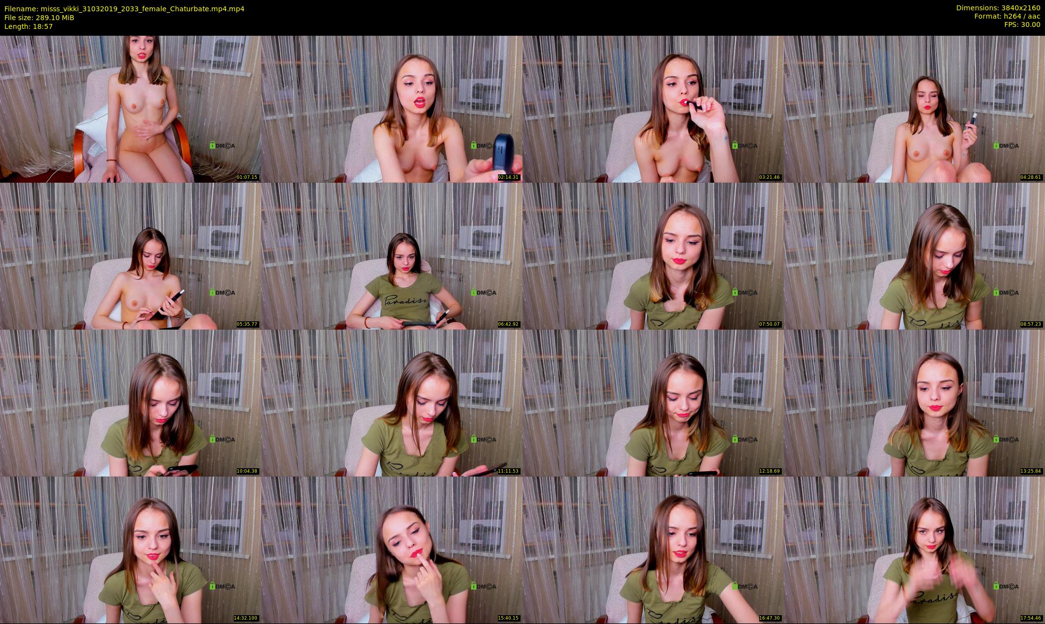 misss_vikki — 19 minute Chaturbate female cam show recording, 4K, Mar 31, 2019