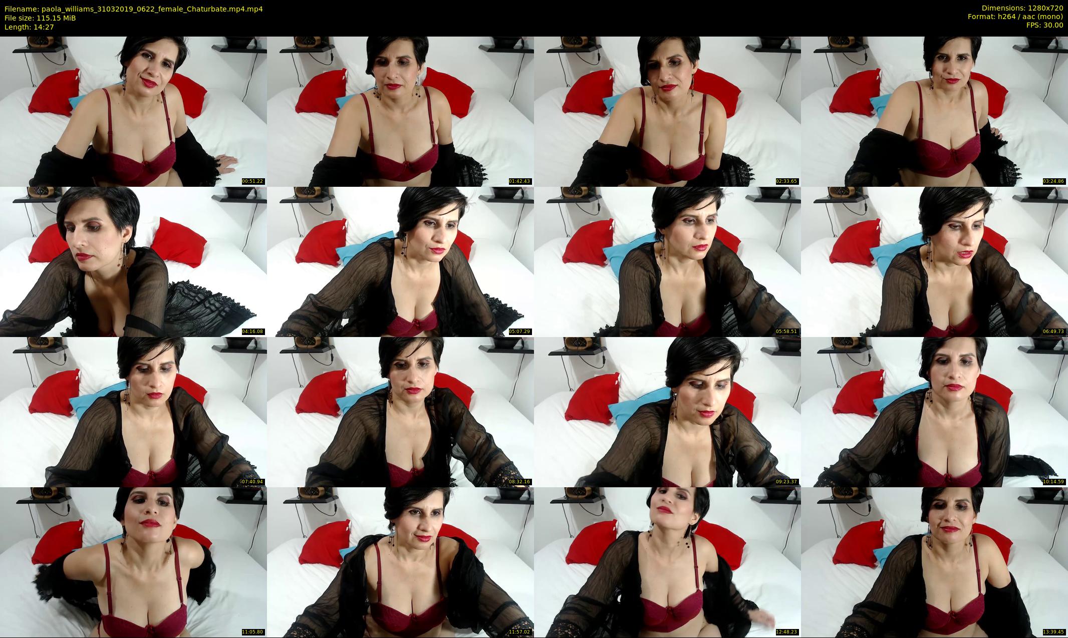 paola_williams — 15 minute Chaturbate female cam show recording, 720p, Mar 31, 2019