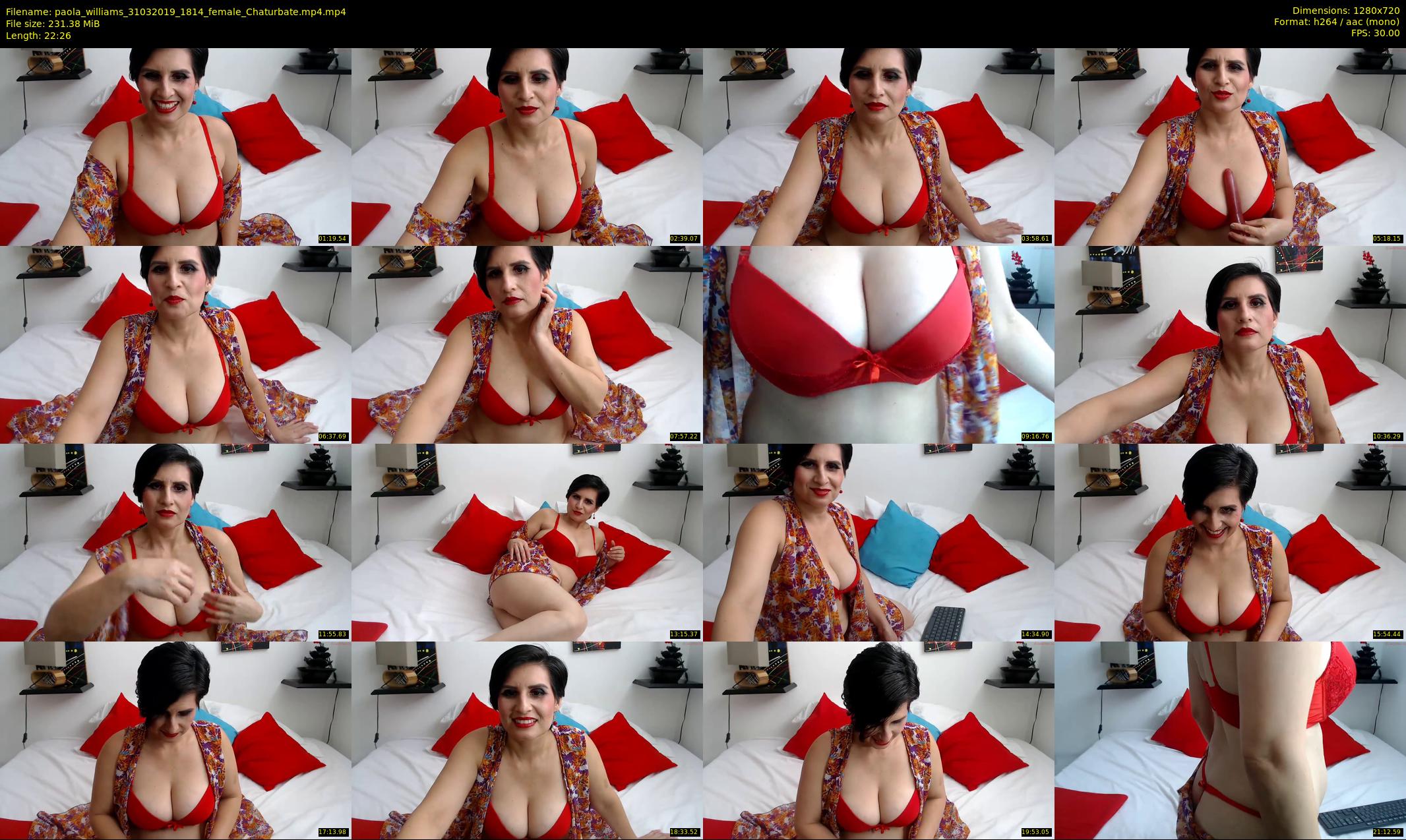 paola_williams — 23 minute Chaturbate female cam show recording, 720p, Mar 31, 2019