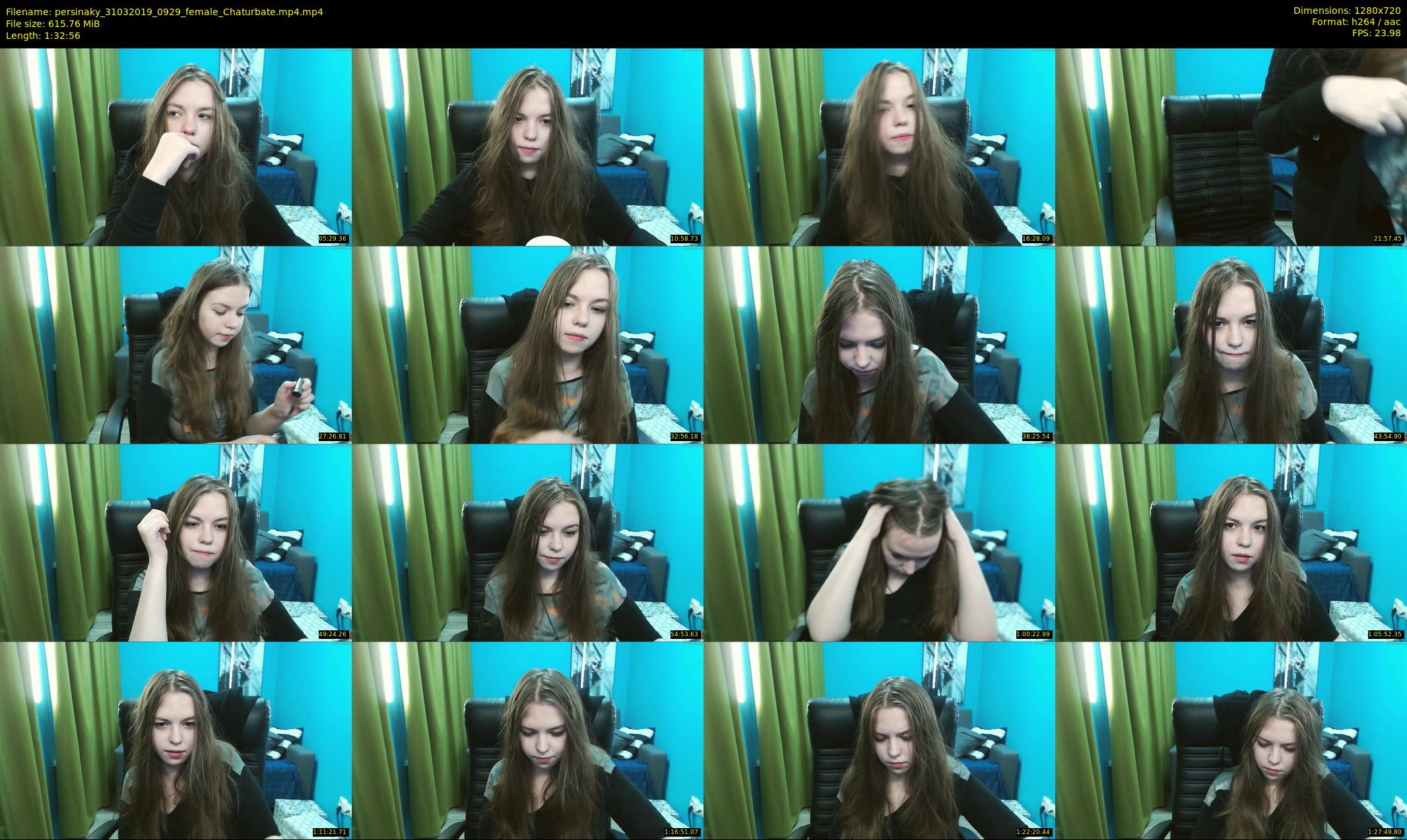 persinaky — 93 minute Chaturbate female cam show recording, 720p, Mar 31, 2019