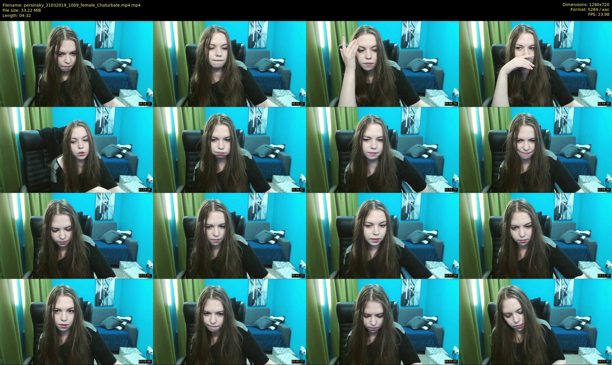 persinaky — 5 minute Chaturbate female cam show recording, 720p, Mar 31, 2019