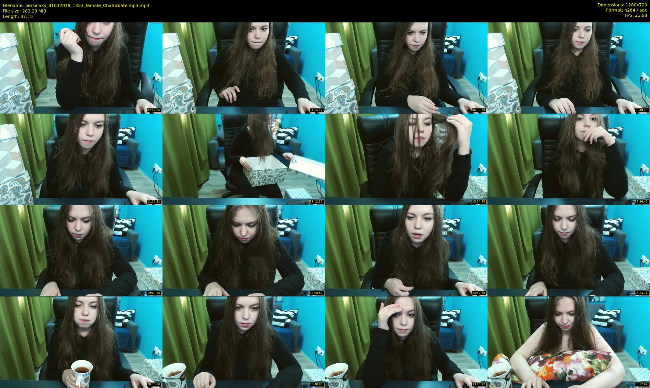 persinaky — 38 minute Chaturbate female cam show recording, 720p, Mar 31, 2019