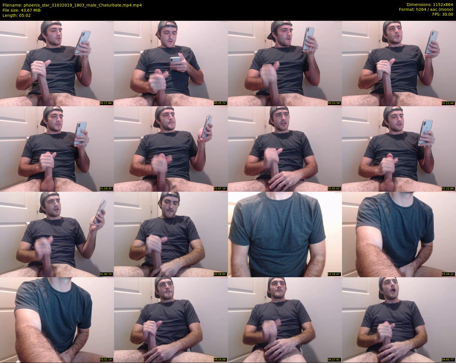 phoenix_star — 6 minute Chaturbate male cam show recording, 720p, Mar 31, 2019
