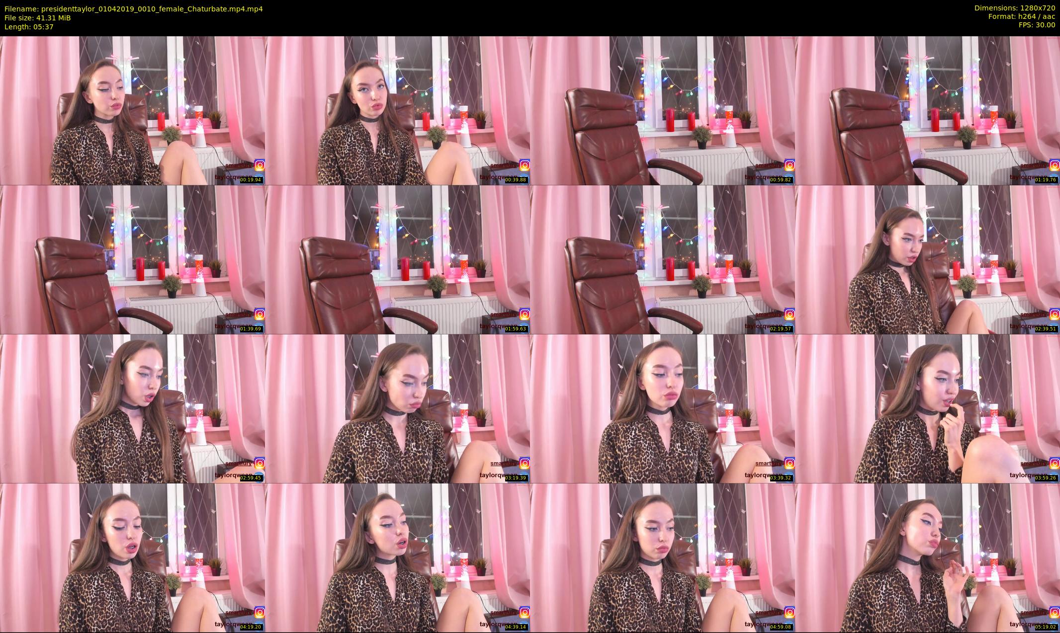 presidenttaylor — 6 minute Chaturbate female cam show recording, 720p, Apr 1, 2019