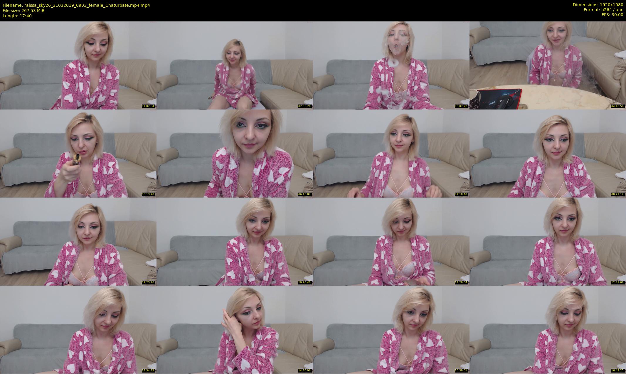 raissa_sky26 — 18 minute Chaturbate female cam show recording, 1080p, Mar 31, 2019