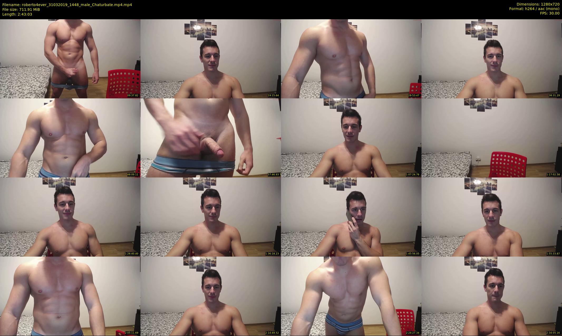 roberto4ever — 164 minute Chaturbate male cam show recording, 720p, Mar 31, 2019