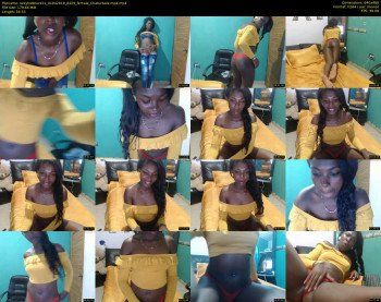 sexyhotblack21 — 60 minute Chaturbate female cam show recording, 480p, Apr 1, 2019