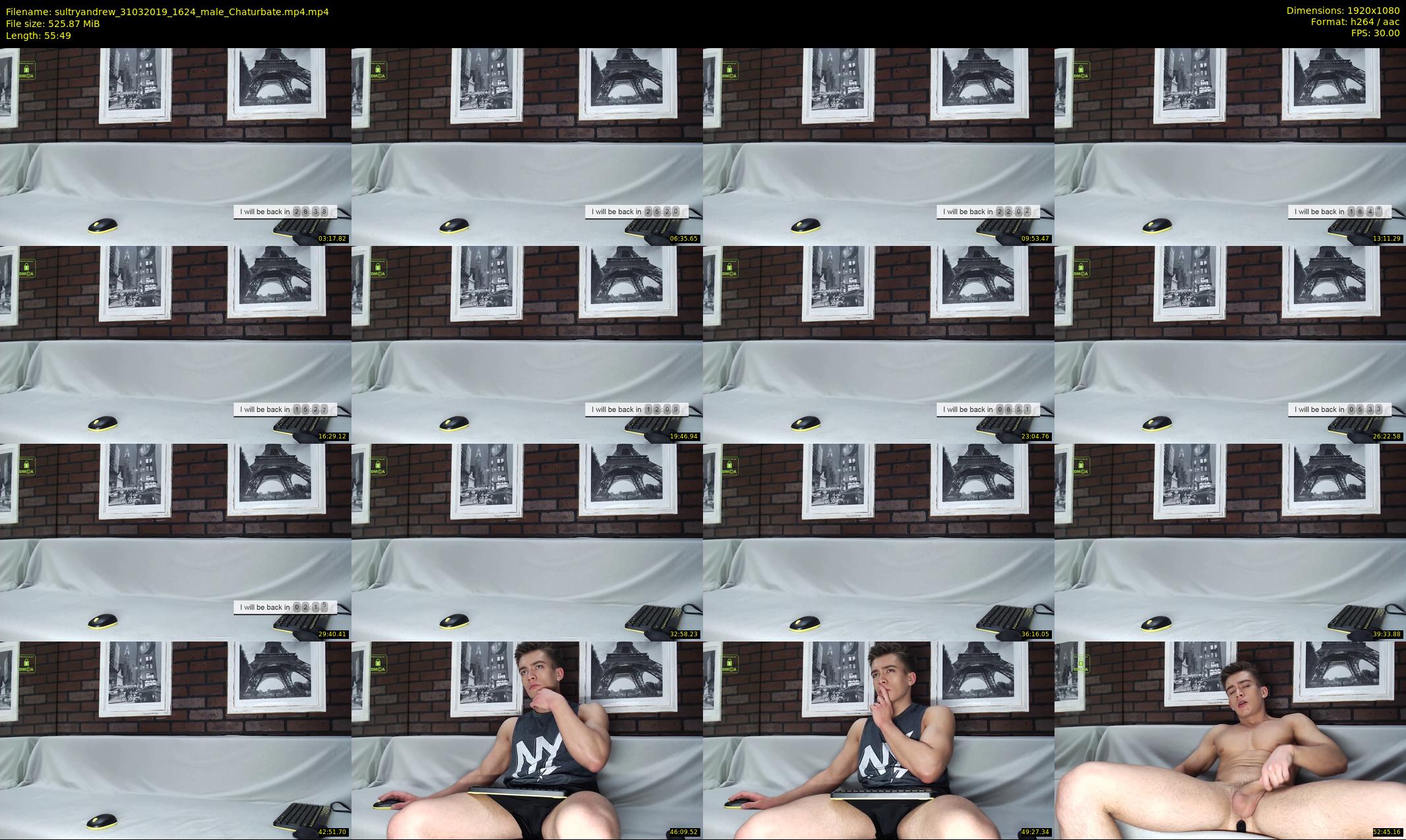 sultryandrew — 56 minute Chaturbate male cam show recording, 1080p, Mar 31, 2019