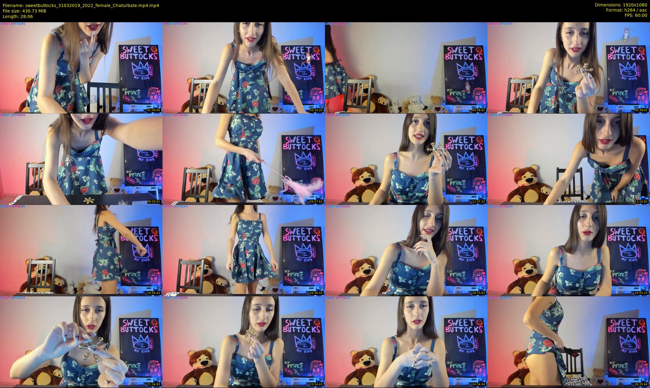 sweetbuttocks — 29 minute Chaturbate female cam show recording, 1080p, Mar 31, 2019