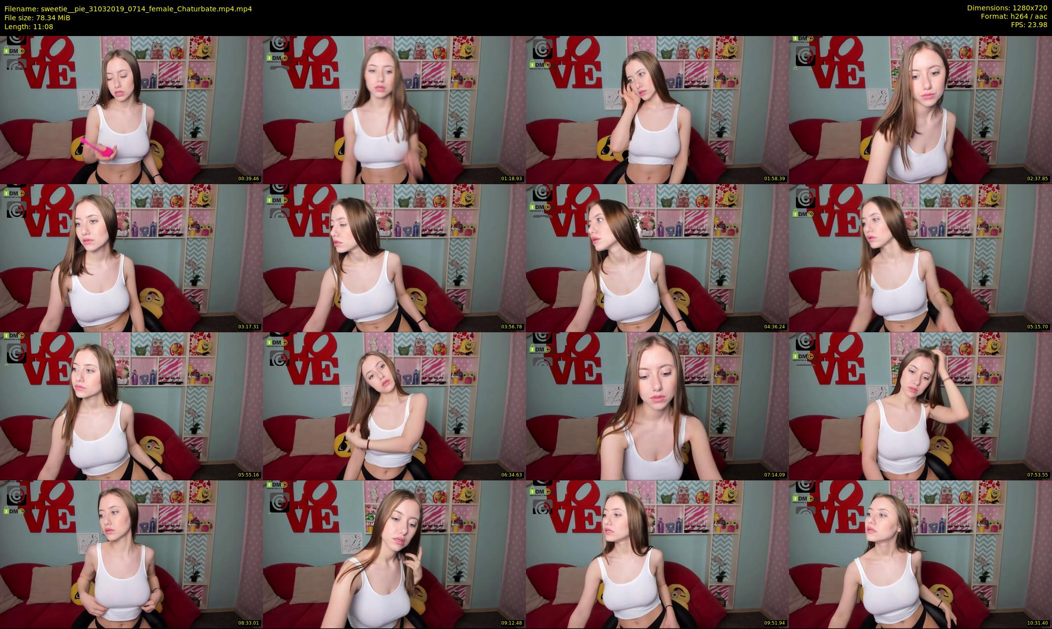 sweetie__pie — 12 minute Chaturbate female cam show recording, 720p, Mar 31, 2019
