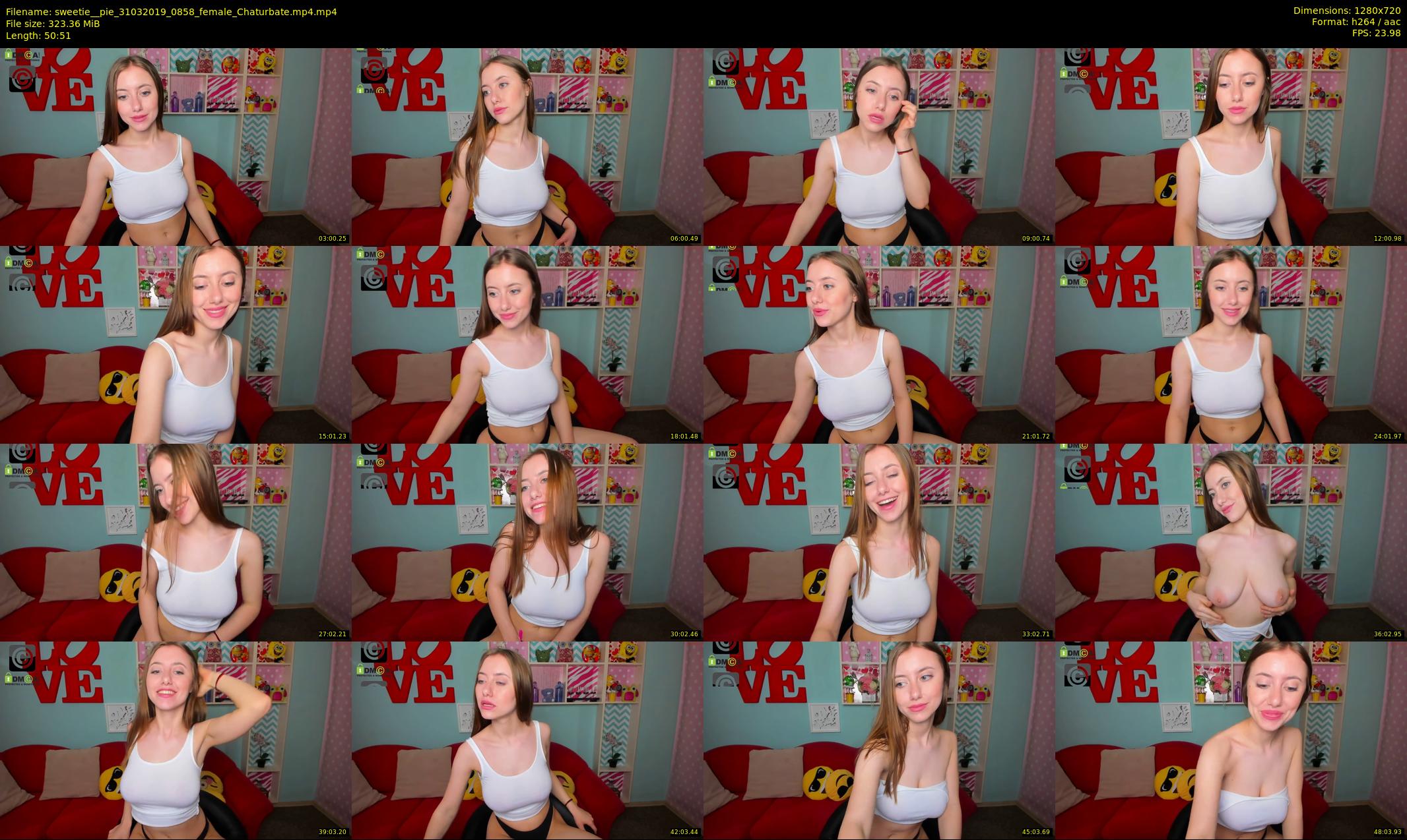 sweetie__pie — 51 minute Chaturbate female cam show recording, 720p, Mar 31, 2019