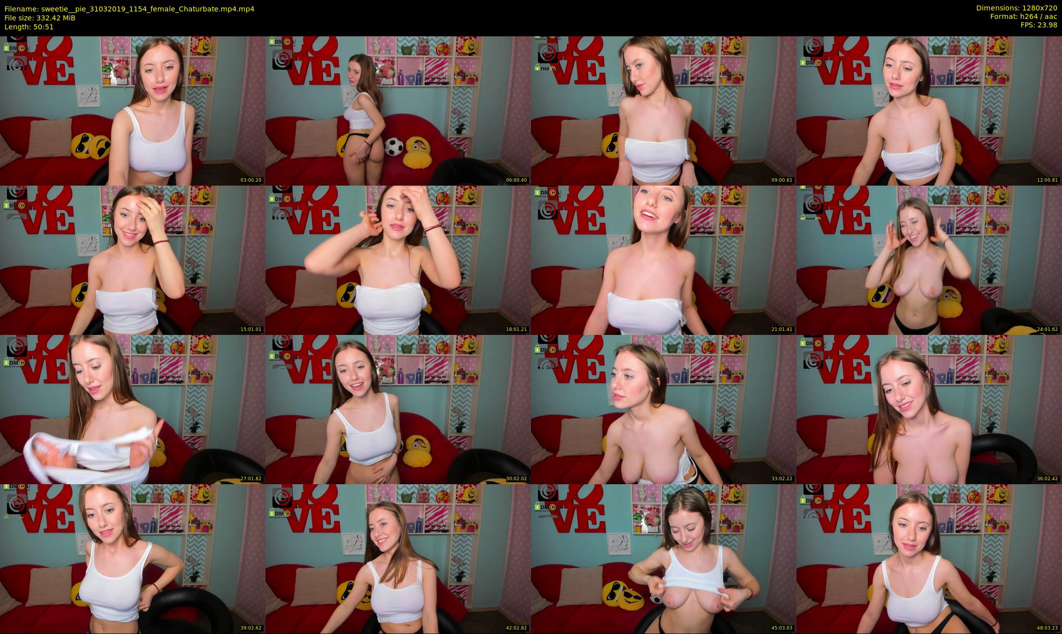 sweetie__pie — 51 minute Chaturbate female cam show recording, 720p, Mar 31, 2019