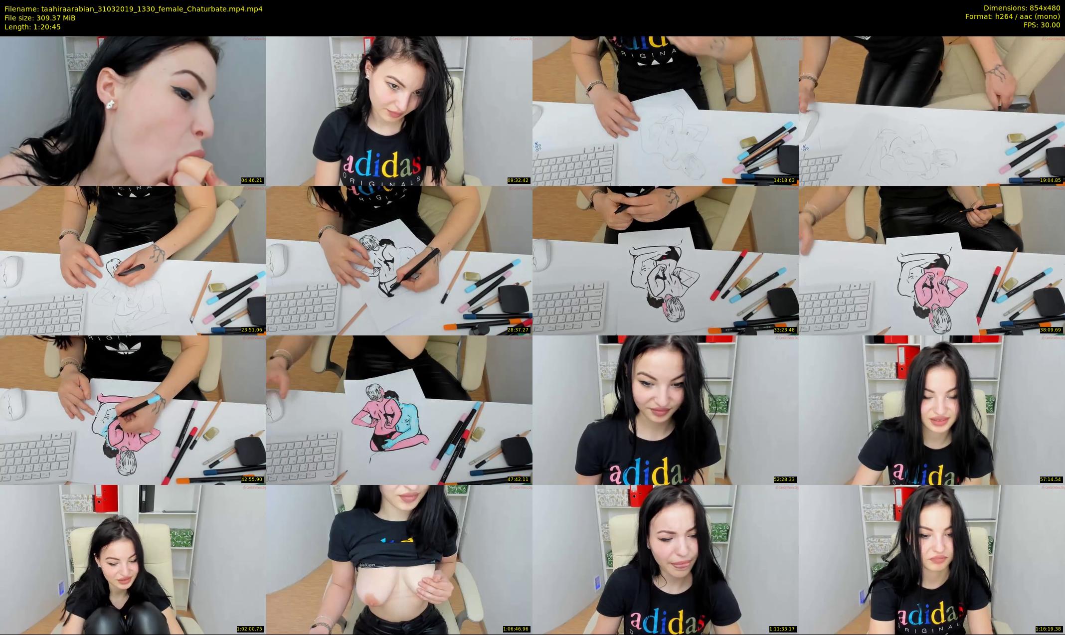 taahiraarabian — 81 minute Chaturbate female cam show recording, 480p, Mar 31, 2019