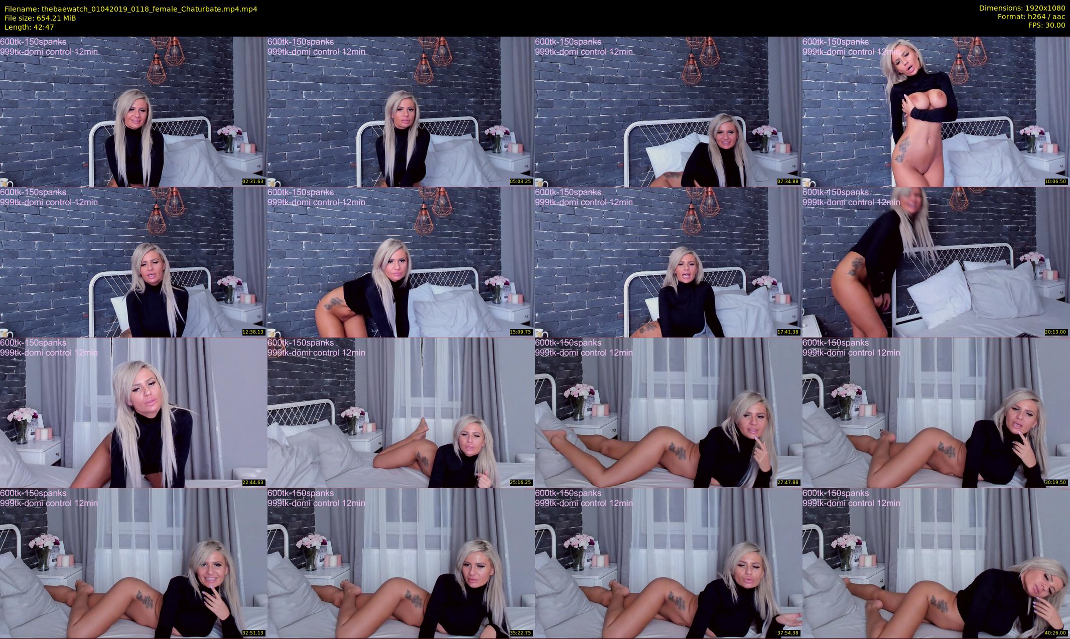 thebaewatch — 43 minute Chaturbate female cam show recording, 1080p, Apr 1, 2019