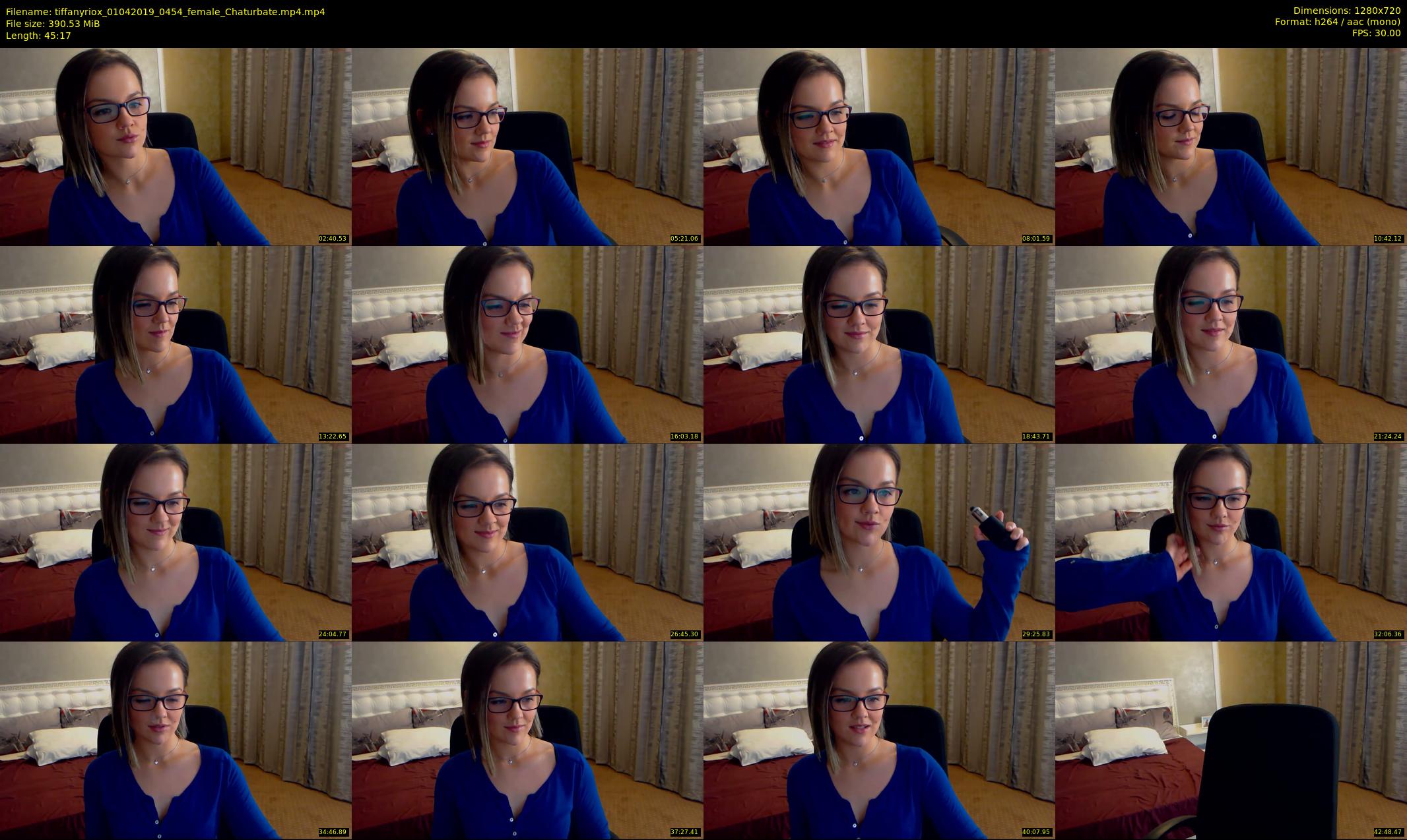 tiffanyriox — 46 minute Chaturbate female cam show recording, 720p, Apr 1, 2019