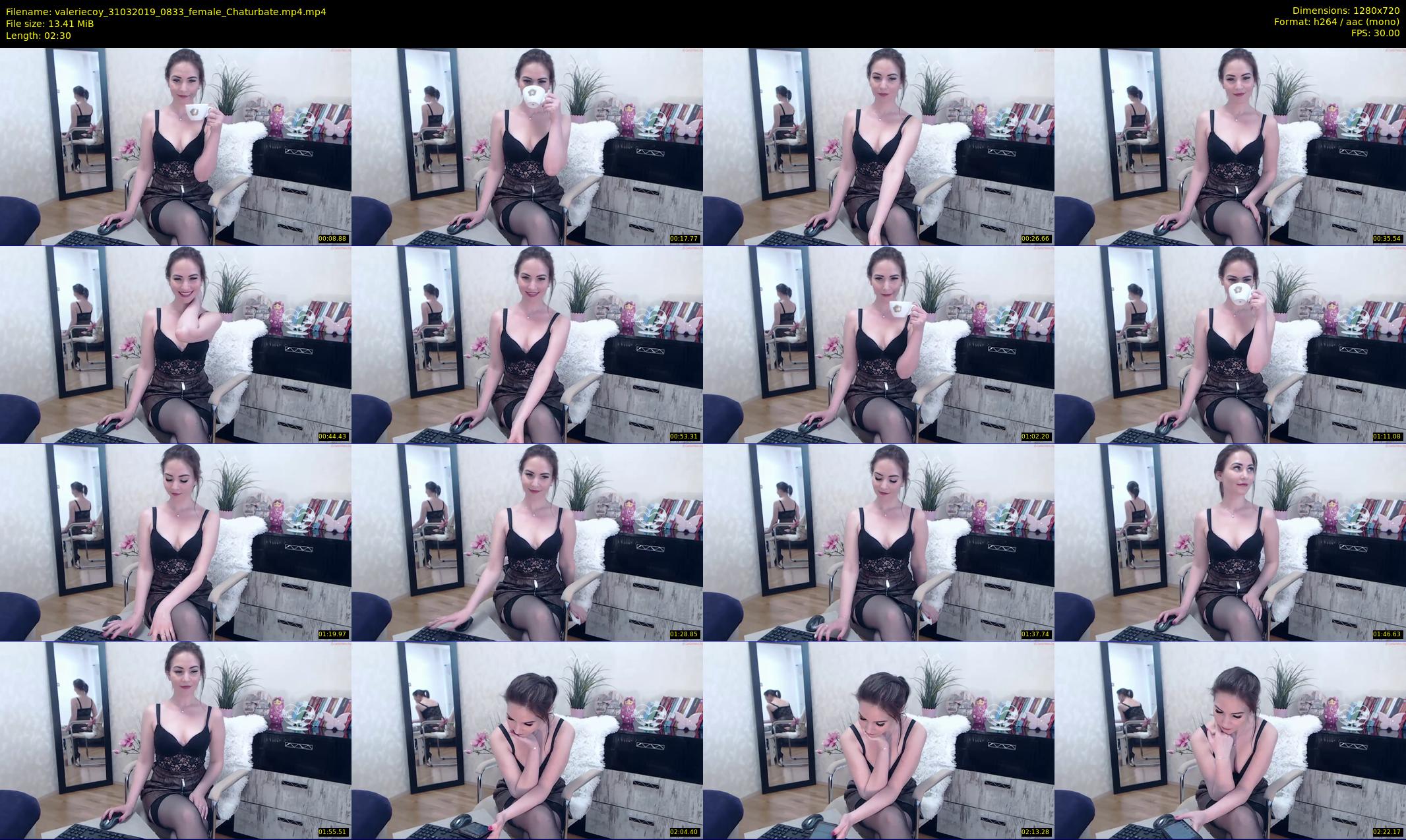 valeriecoy — 3 minute Chaturbate female cam show recording, 720p, Mar 31, 2019