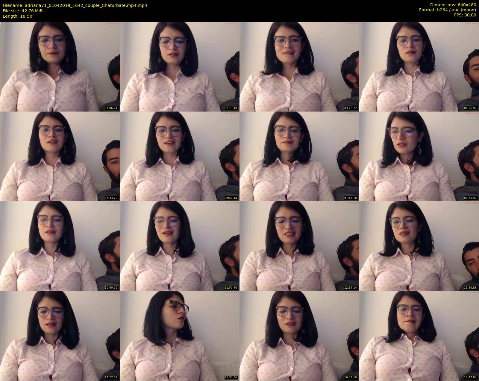 adriana71 — 19 minute Chaturbate couple cam show recording, 480p, Apr 1, 2019