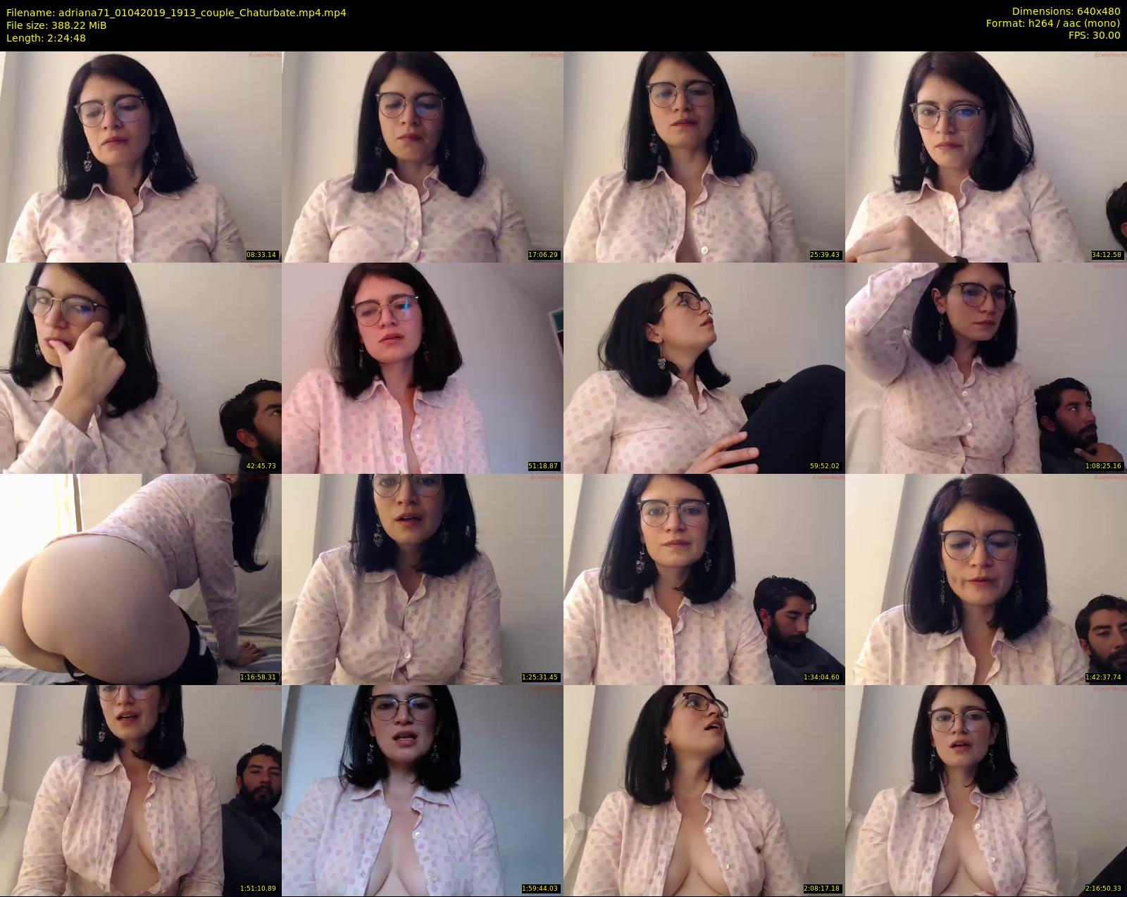 adriana71 — 145 minute Chaturbate couple cam show recording, 480p, Apr 1, 2019