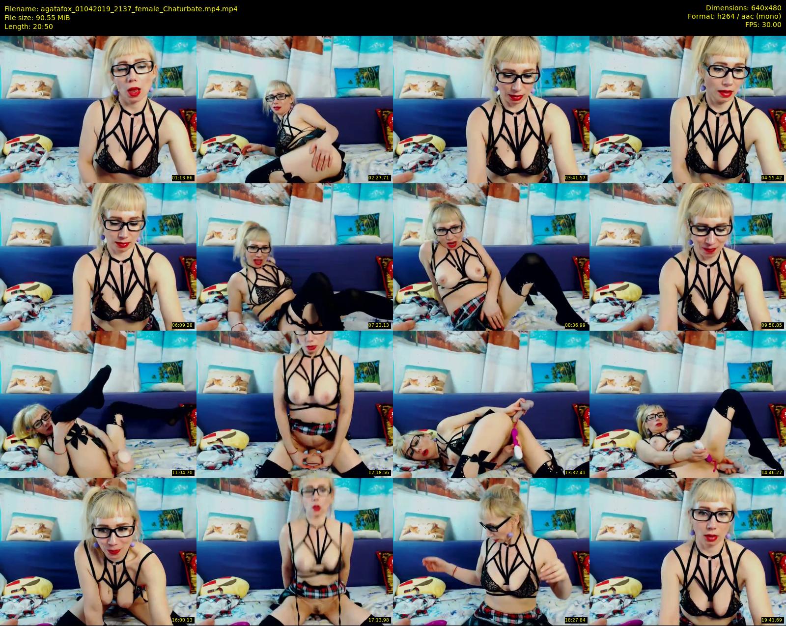 agatafox — 21 minute Chaturbate female cam show recording, 480p, Apr 1, 2019