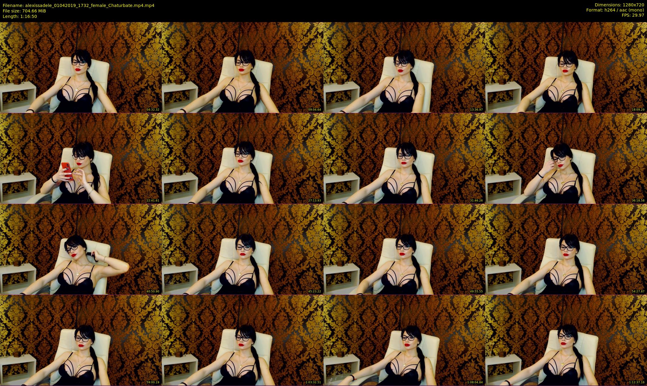 alexissadele — 77 minute Chaturbate female cam show recording, 720p, Apr 1, 2019