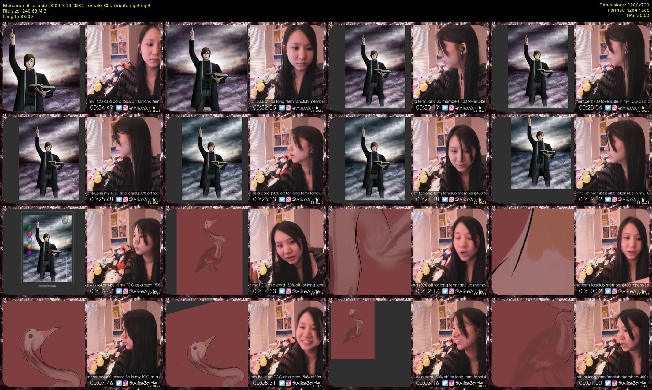 alizezaide — 39 minute Chaturbate female cam show recording, 720p, Apr 2, 2019