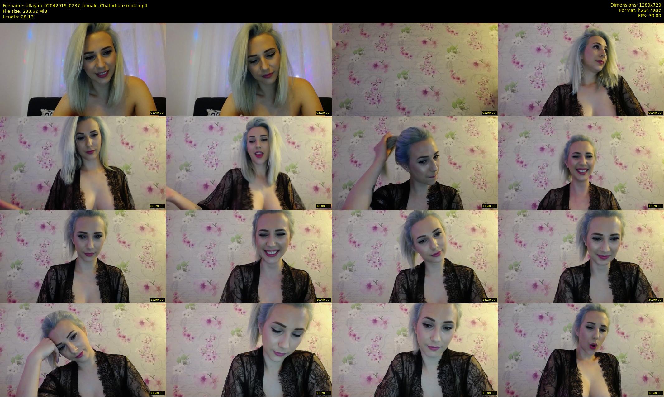 allayah — 29 minute Chaturbate female cam show recording, 720p, Apr 2, 2019