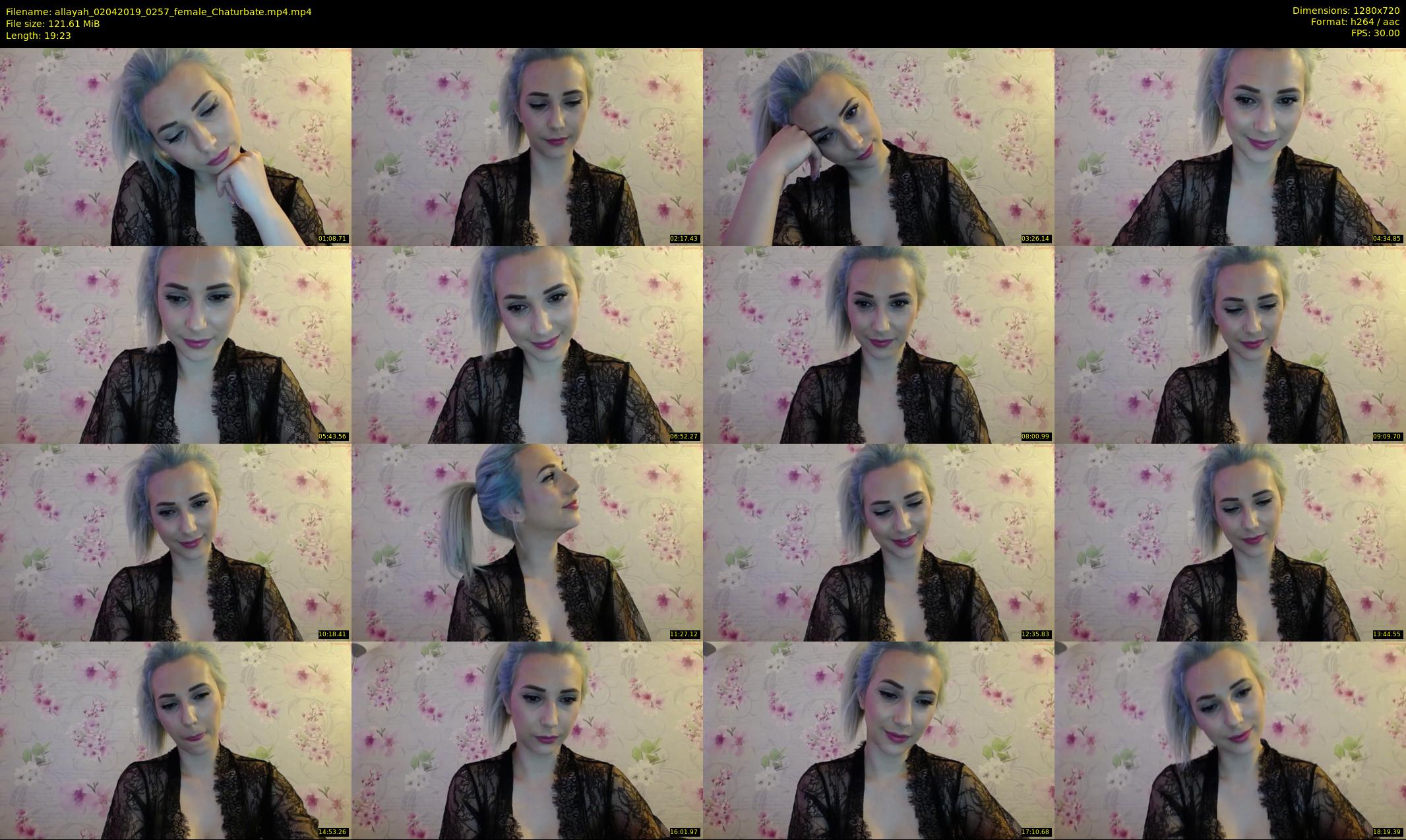 allayah — 20 minute Chaturbate female cam show recording, 720p, Apr 2, 2019