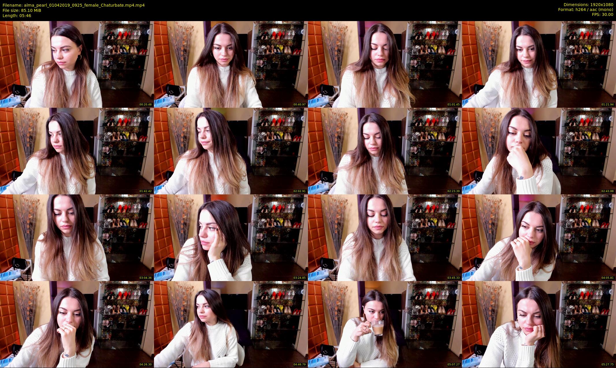 alma_pearl — 6 minute Chaturbate female cam show recording, 1080p, Apr 1, 2019