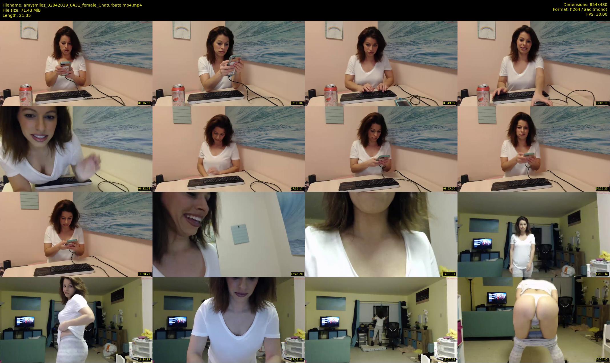 amysmilez — 22 minute Chaturbate female cam show recording, 480p, Apr 2, 2019