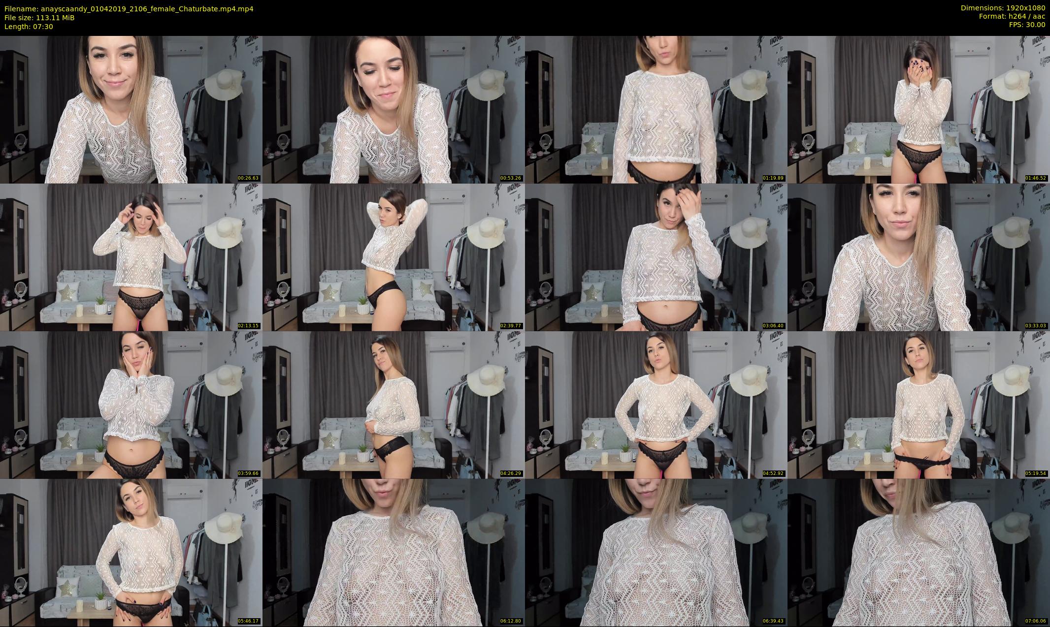 anayscaandy — 8 minute Chaturbate female cam show recording, 1080p, Apr 1, 2019