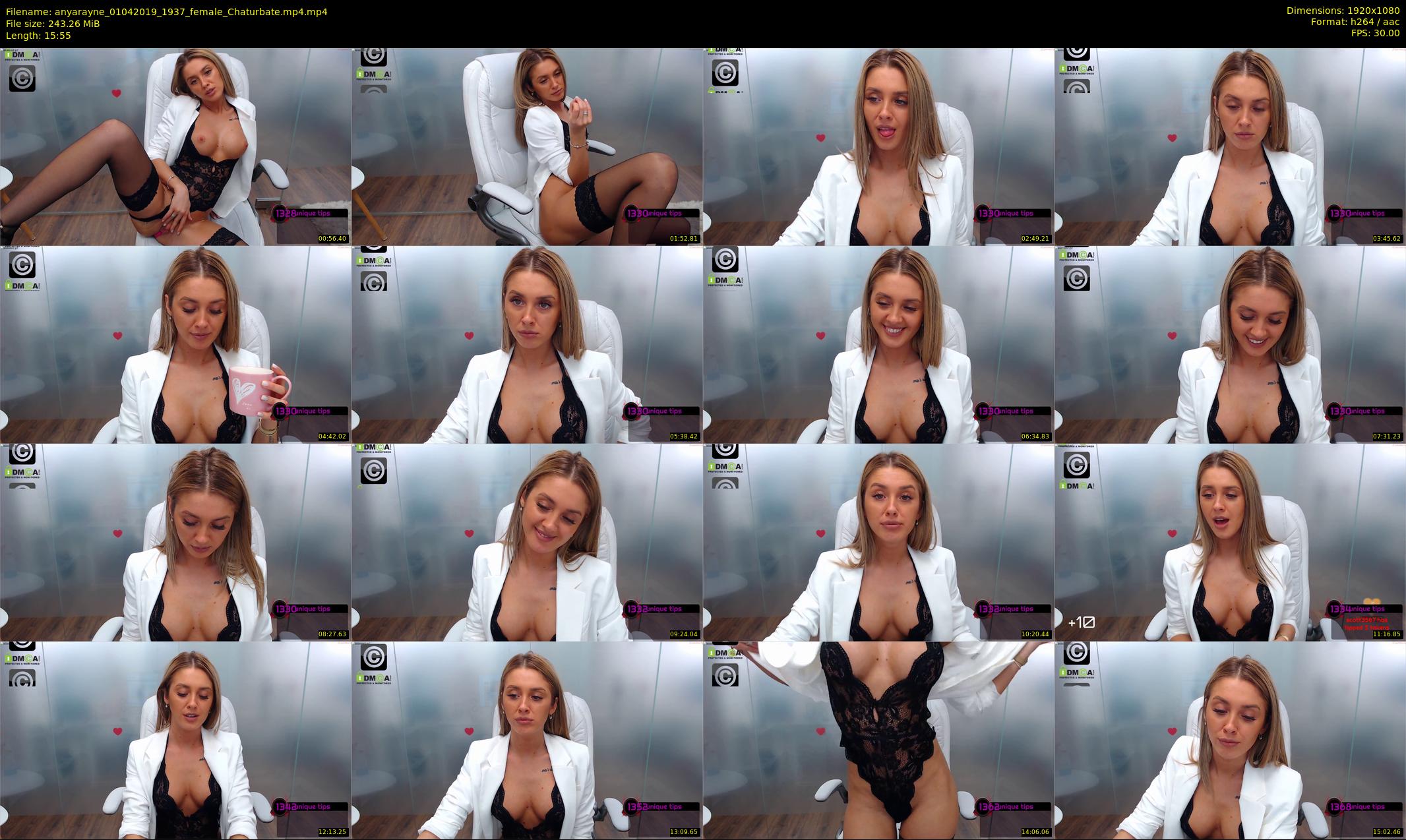 anyarayne — 16 minute Chaturbate female cam show recording, 1080p, Apr 1, 2019