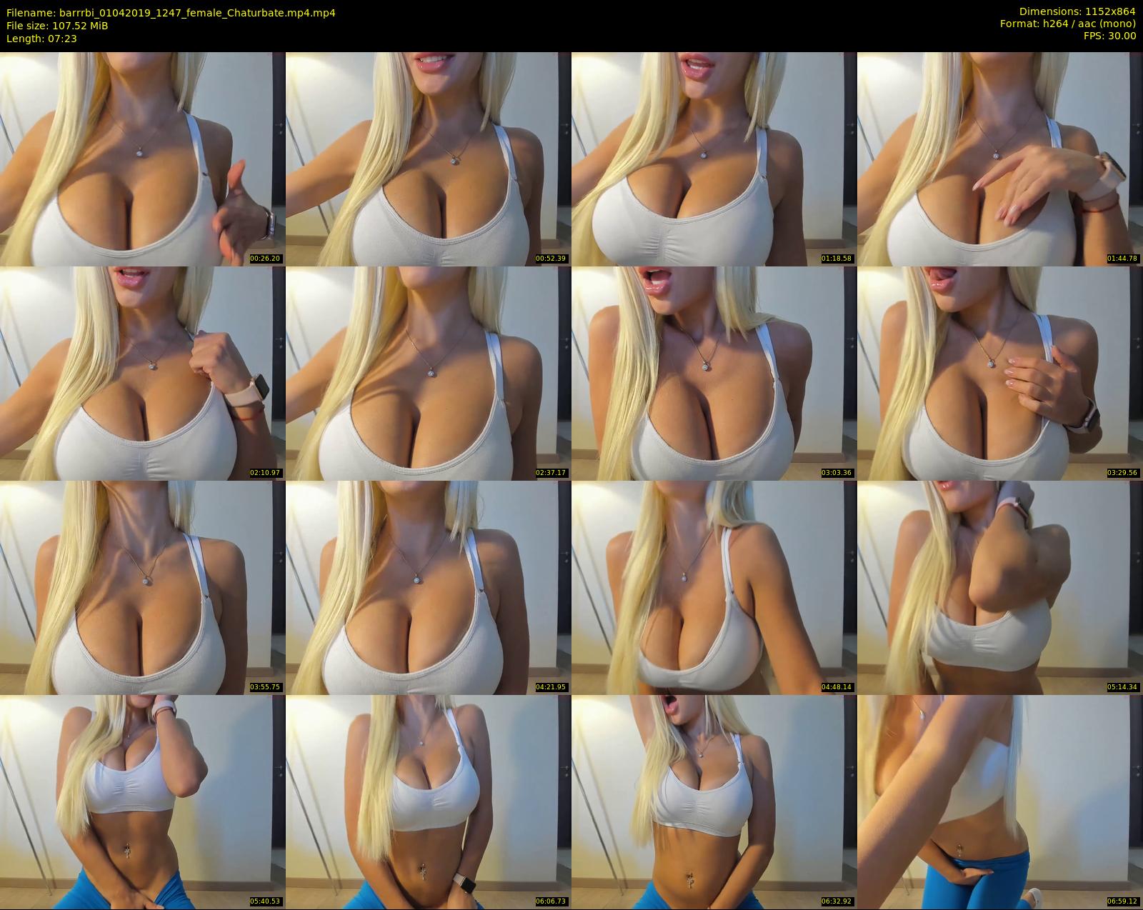 barrrbi — 8 minute Chaturbate female cam show recording, 720p, Apr 1, 2019